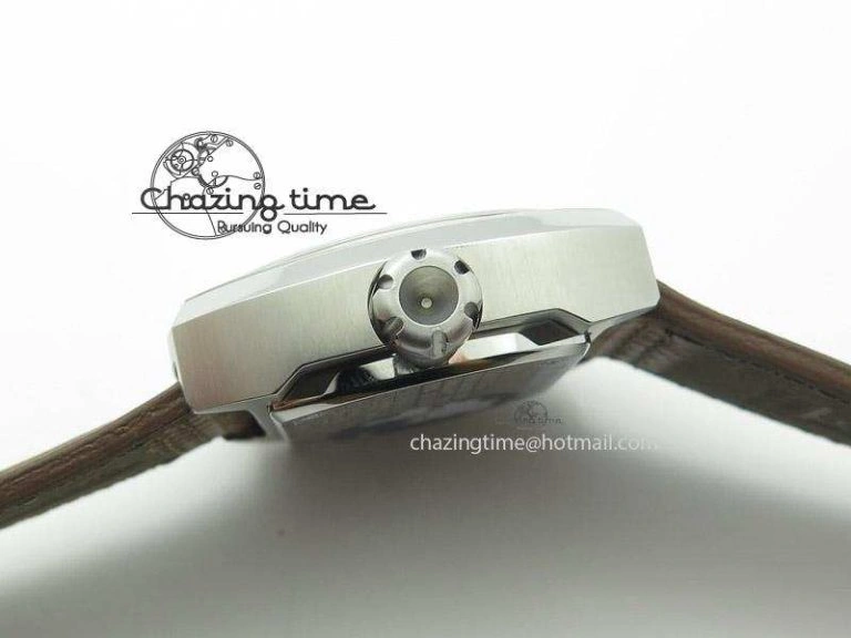 SevenFriday V2-01 V6F 1:1 Best Edition Black Silver Dial On Brown Leather Strap Miyota 82S7