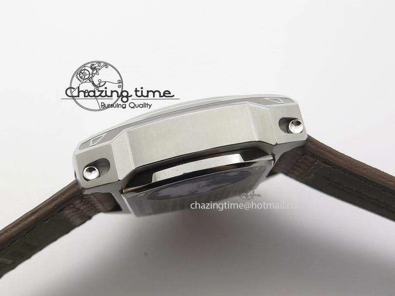 SevenFriday V2-01 V6F 1:1 Best Edition Black Silver Dial On Brown Leather Strap Miyota 82S7