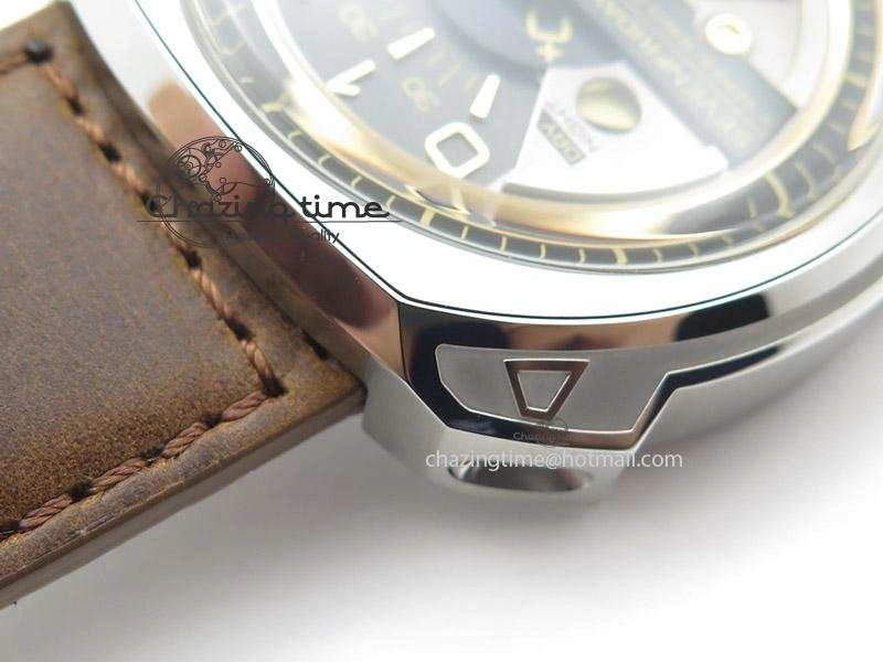 SevenFriday V2-01 V6F 1:1 Best Edition Black Silver Dial On Brown Leather Strap Miyota 82S7
