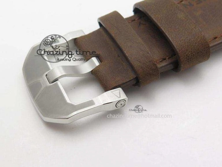 SevenFriday V2-01 V6F 1:1 Best Edition Black Silver Dial On Brown Leather Strap Miyota 82S7