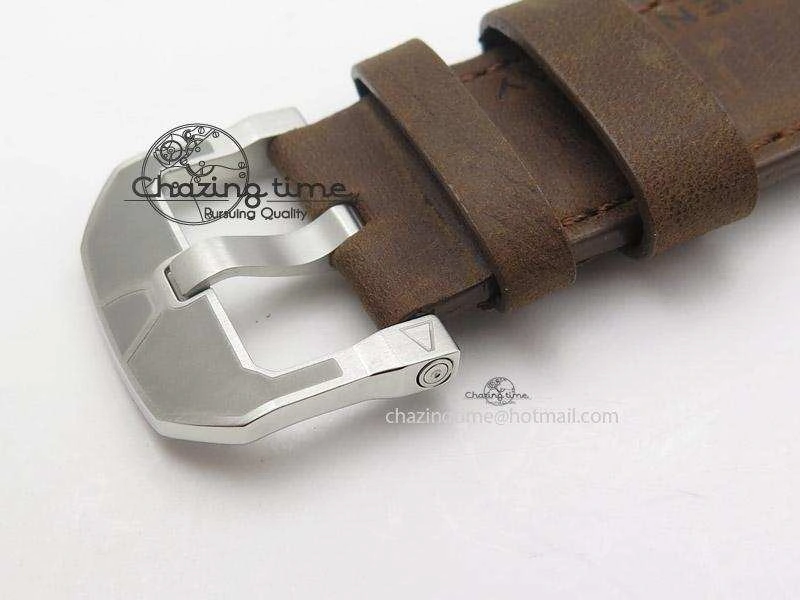SevenFriday V2-01 V6F 1:1 Best Edition Black Silver Dial On Brown Leather Strap Miyota 82S7