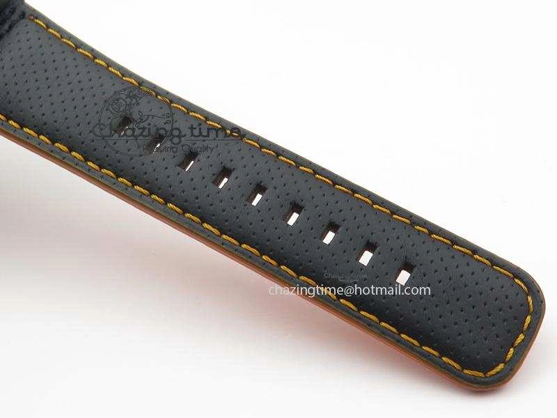 SevenFriday V3-02-GR V6F Best Edition Black Silver Dial Orange Hand On Black Leather Strap Miyota 82S7