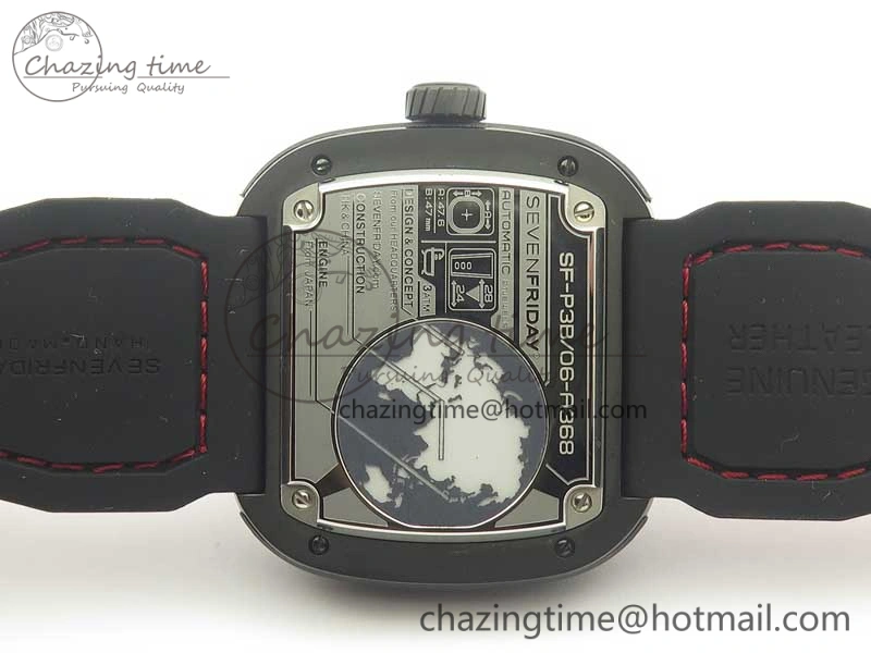 Sevenfriday P3B 06 Racing Team Red SVF 1:1 Best Edition on Red Leather Strap Miyota 82S7