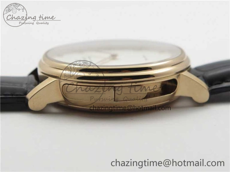 Sexual Revolution Erotic Watch RG ZSF White Dial SS Markers on Black Leather Strap A23J