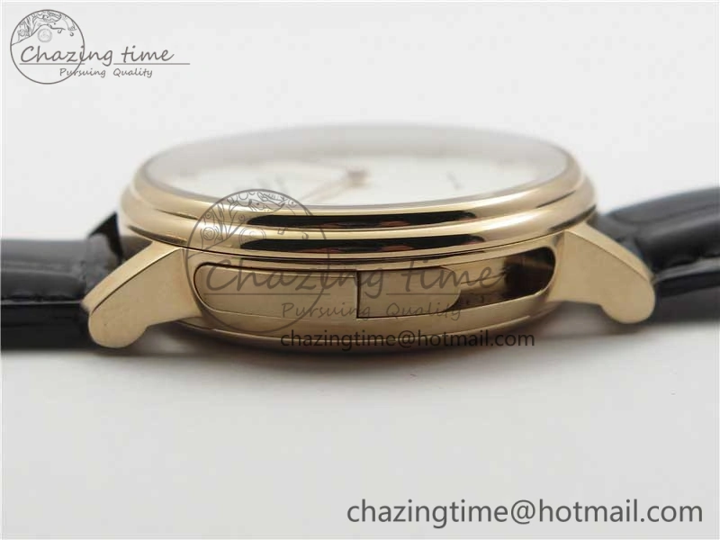Sexual Revolution Erotic Watch RG ZSF White Dial SS Markers on Black Leather Strap A23J