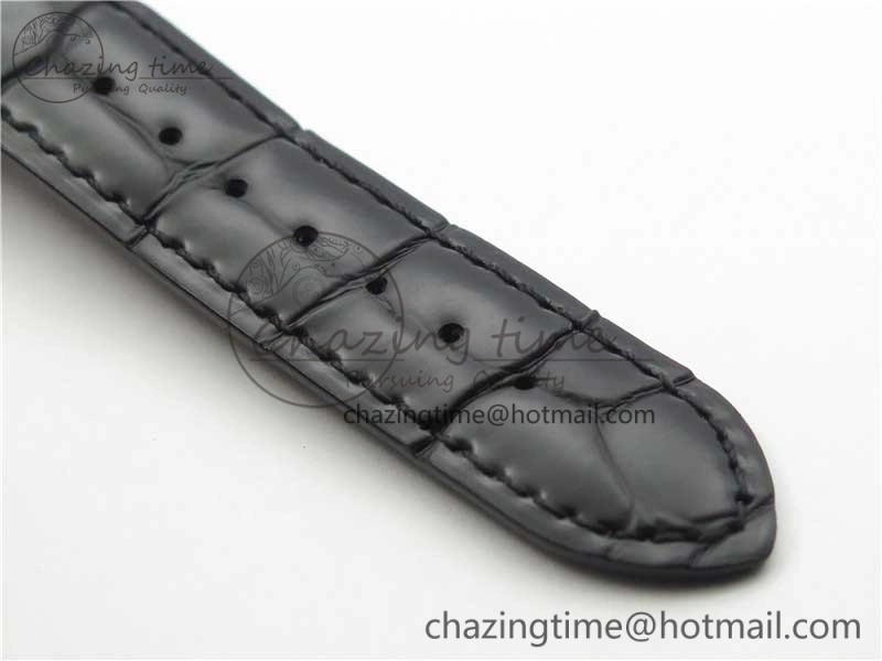 Sexual Revolution Erotic Watch RG ZSF White Dial SS Markers on Black Leather Strap A23J
