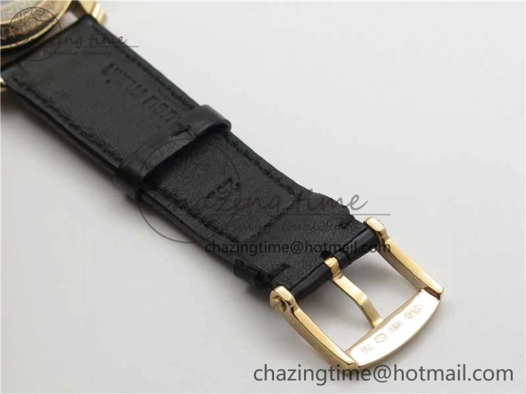 Sexual Revolution Erotic Watch RG ZSF White Dial SS Markers on Black Leather Strap A23J
