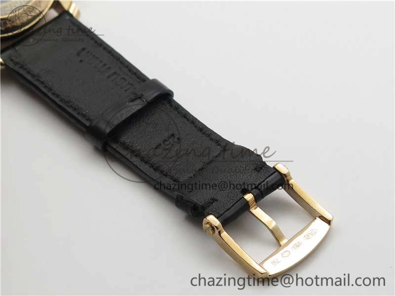 Sexual Revolution Erotic Watch RG ZSF White Dial SS Markers on Black Leather Strap A23J