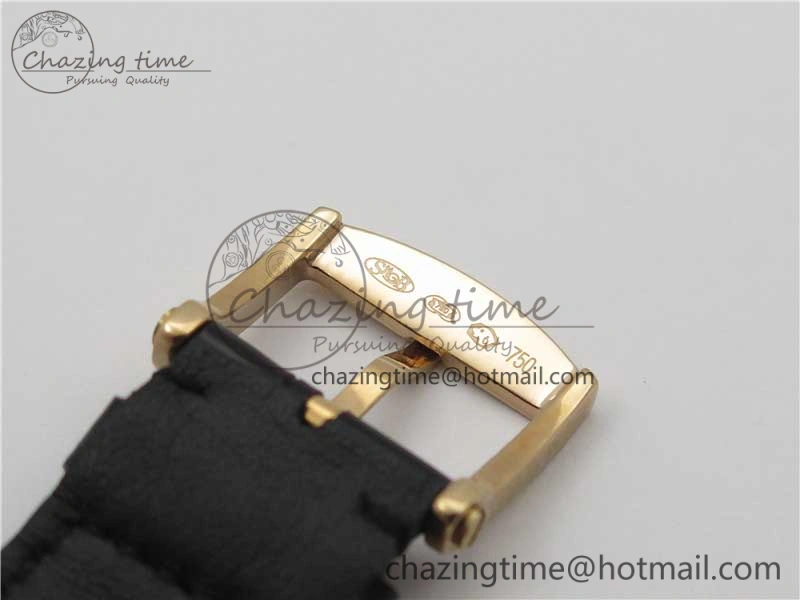 Sexual Revolution Erotic Watch RG ZSF White Dial SS Markers on Black Leather Strap A23J