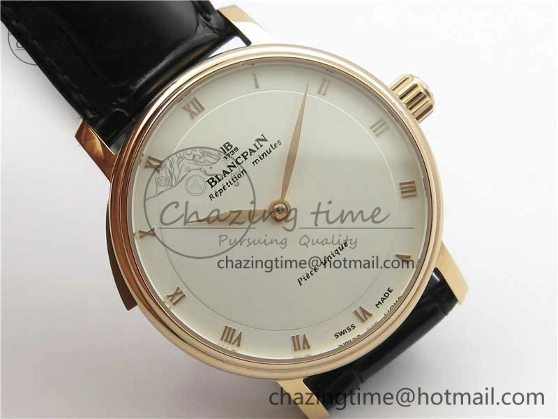 Sexual Revolution Erotic Watch RG ZSF White Dial SS Markers on Black Leather Strap A23J
