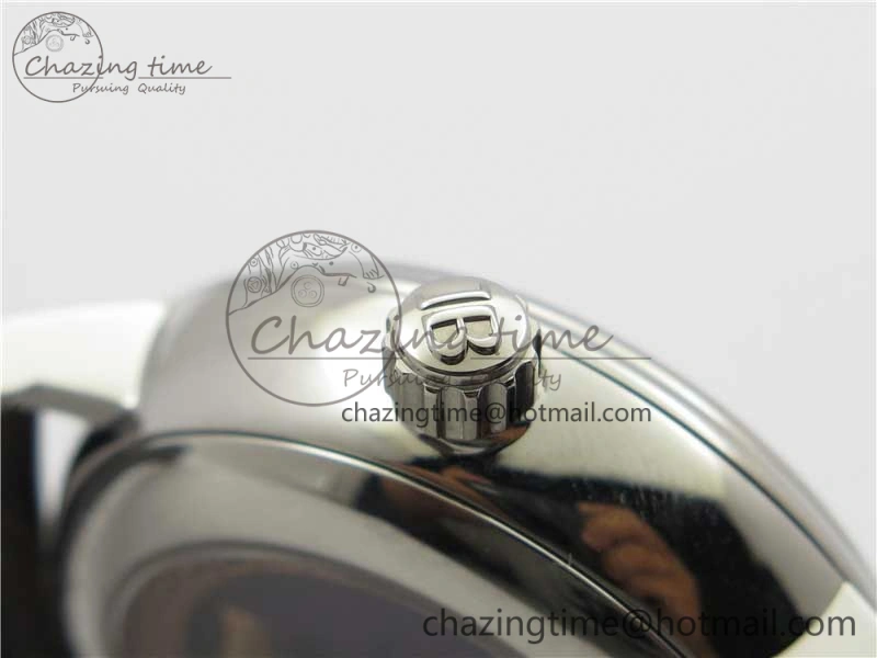 Sexual Revolution Erotic Watch SS ZSF White Dial Gold Markers on Brown Leather Strap A23J