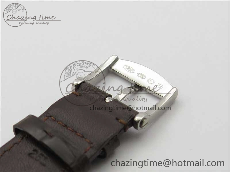 Sexual Revolution Erotic Watch SS ZSF White Dial Gold Markers on Brown Leather Strap A23J