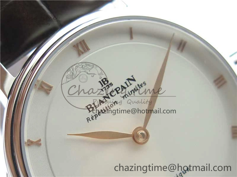 Sexual Revolution Erotic Watch SS ZSF White Dial Gold Markers on Brown Leather Strap A23J