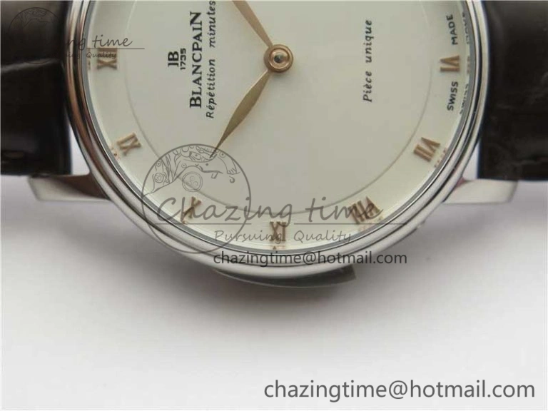 Sexual Revolution Erotic Watch SS ZSF White Dial Gold Markers on Brown Leather Strap A23J