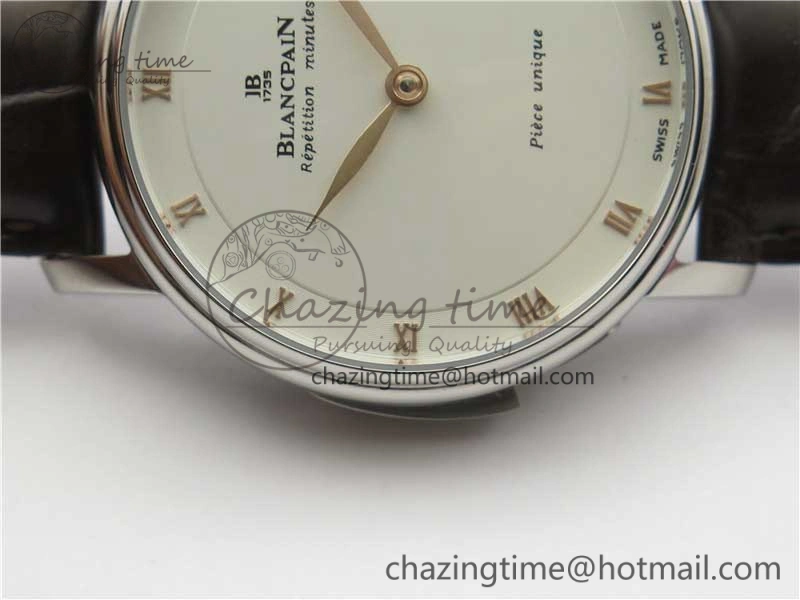 Sexual Revolution Erotic Watch SS ZSF White Dial Gold Markers on Brown Leather Strap A23J