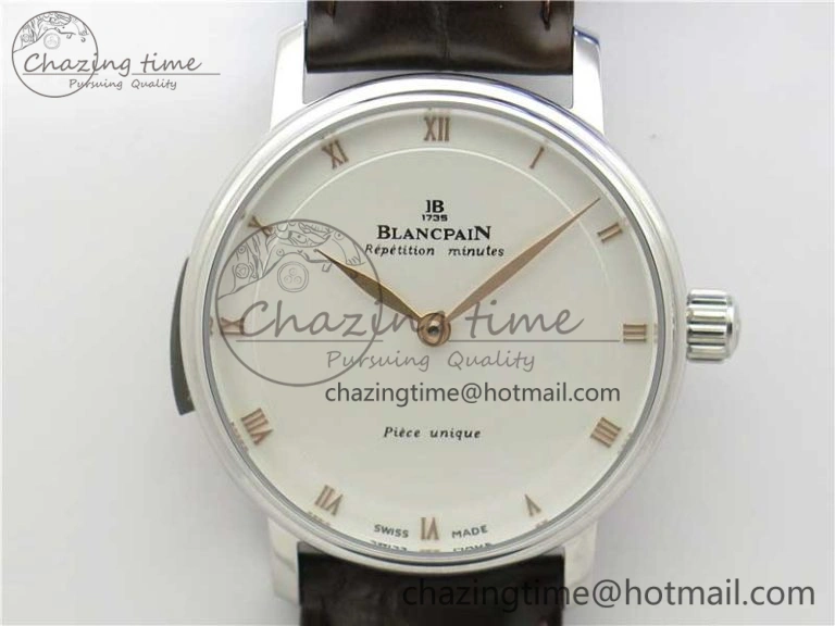 Sexual Revolution Erotic Watch SS ZSF White Dial Gold Markers on Brown Leather Strap A23J