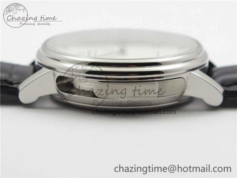Sexual Revolution Erotic Watch SS ZSF White Dial SS Markers on Black Leather Strap A23J