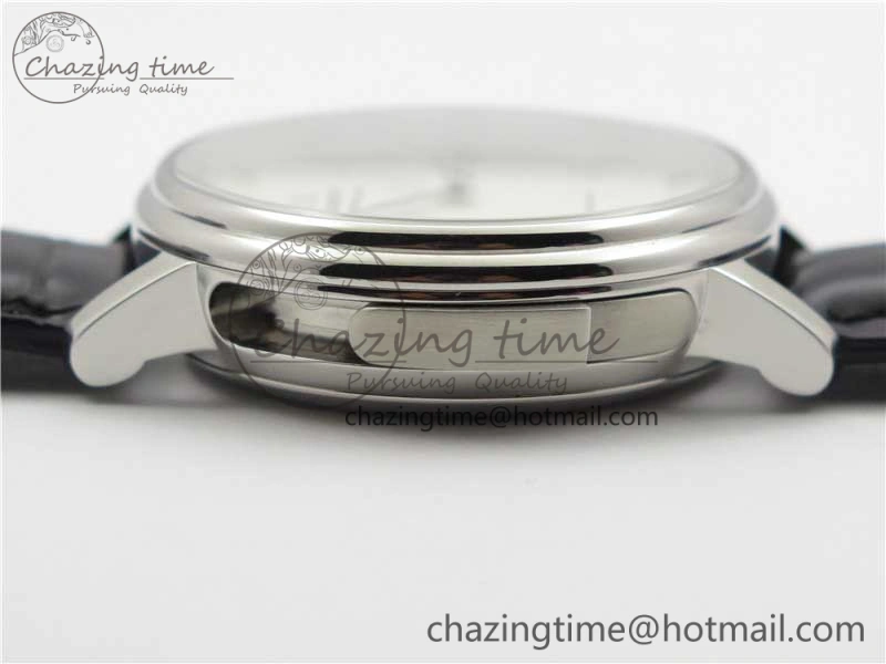 Sexual Revolution Erotic Watch SS ZSF White Dial SS Markers on Black Leather Strap A23J