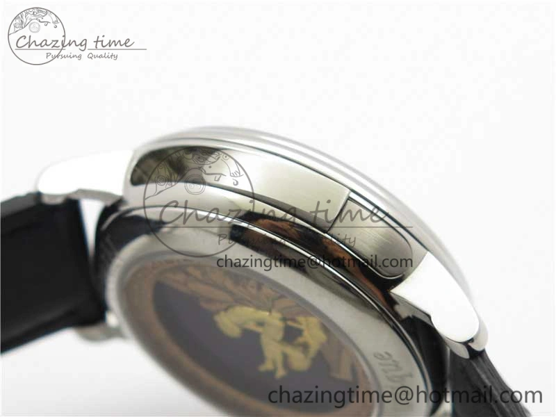 Sexual Revolution Erotic Watch SS ZSF White Dial SS Markers on Black Leather Strap A23J