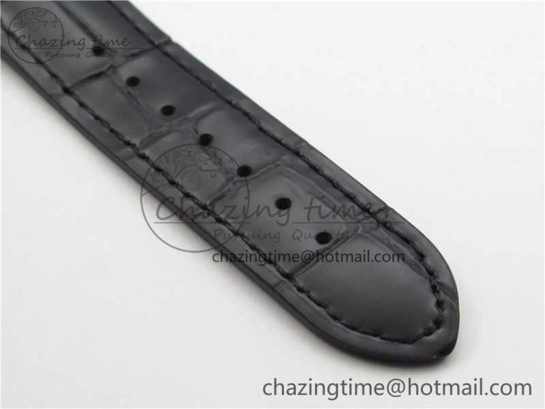 Sexual Revolution Erotic Watch SS ZSF White Dial SS Markers on Black Leather Strap A23J