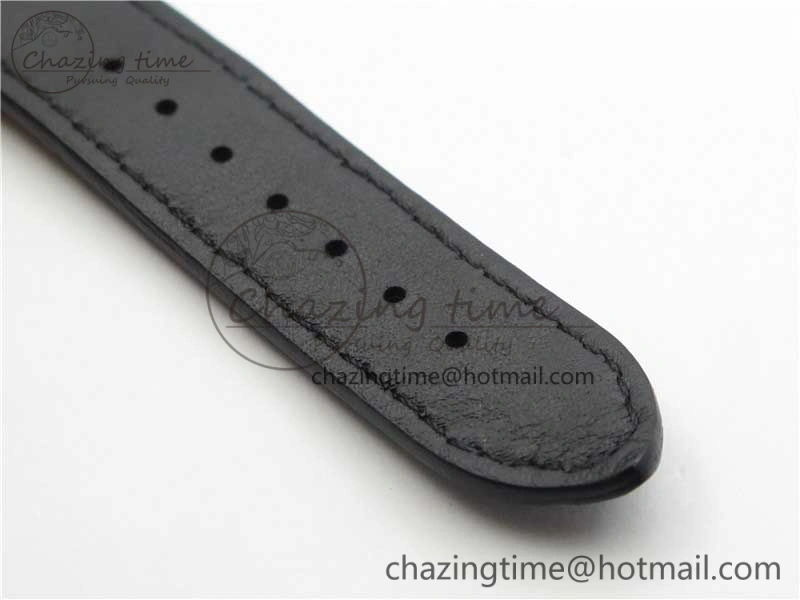Sexual Revolution Erotic Watch SS ZSF White Dial SS Markers on Black Leather Strap A23J