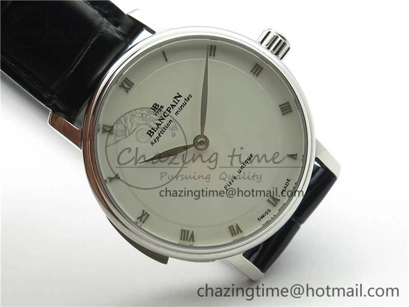 Sexual Revolution Erotic Watch SS ZSF White Dial SS Markers on Black Leather Strap A23J