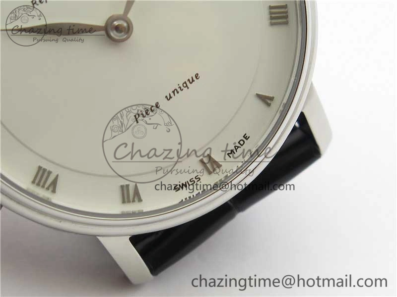 Sexual Revolution Erotic Watch SS ZSF White Dial SS Markers on Black Leather Strap A23J