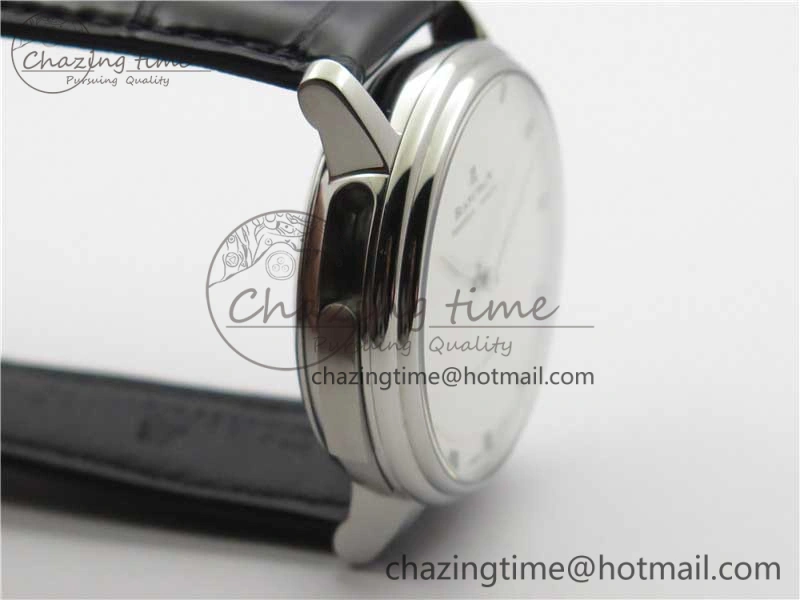 Sexual Revolution Erotic Watch SS ZSF White Dial SS Markers on Black Leather Strap A23J