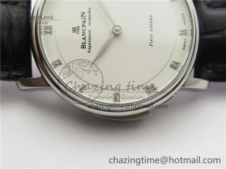 Sexual Revolution Erotic Watch SS ZSF White Dial SS Markers on Black Leather Strap A23J