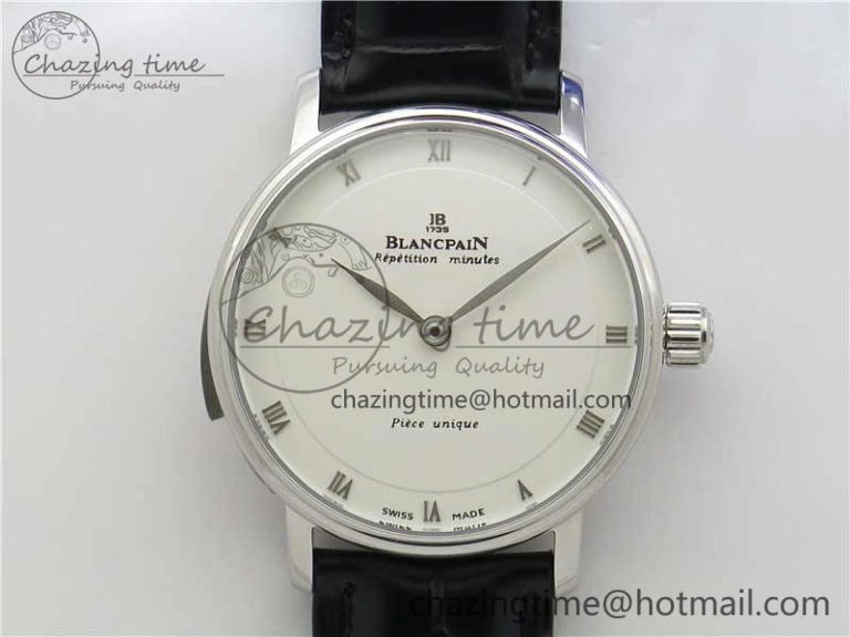Sexual Revolution Erotic Watch SS ZSF White Dial SS Markers on Black Leather Strap A23J