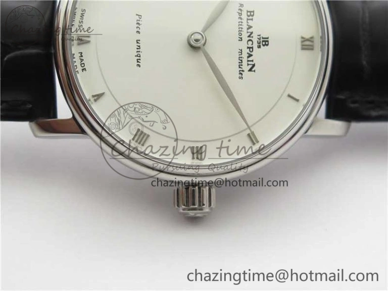 Sexual Revolution Erotic Watch SS ZSF White Dial SS Markers on Black Leather Strap A23J