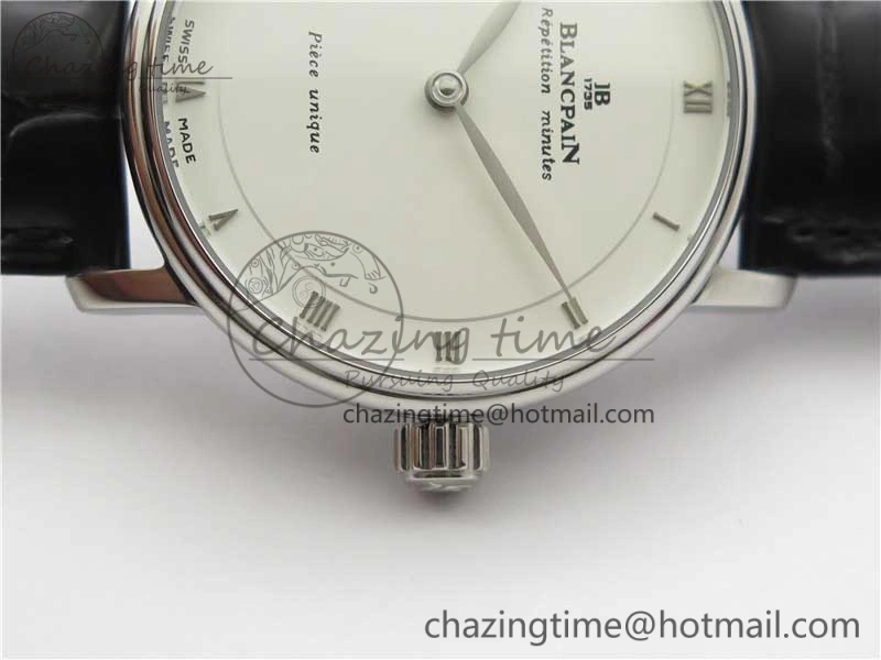 Sexual Revolution Erotic Watch SS ZSF White Dial SS Markers on Black Leather Strap A23J