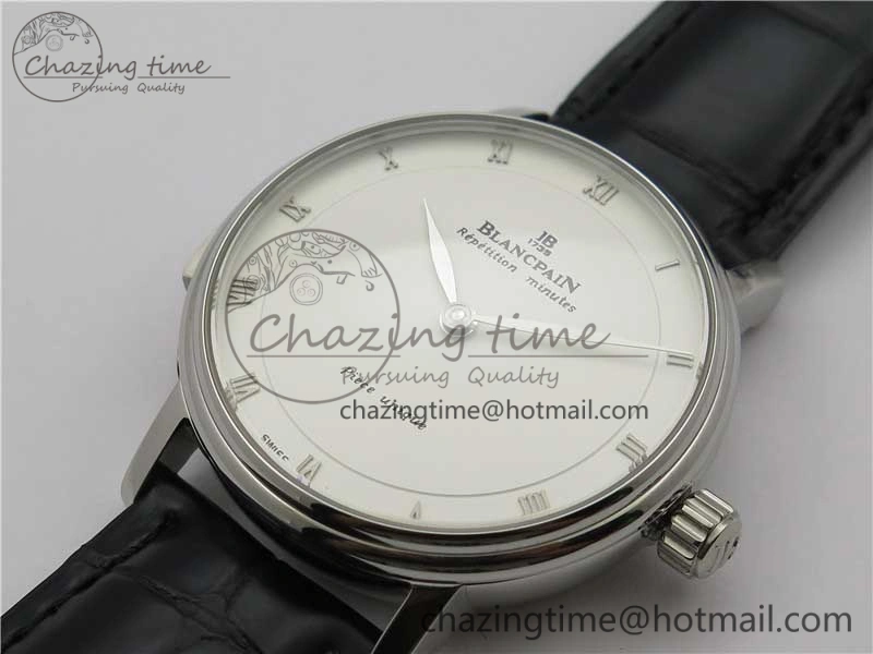 Sexual Revolution Erotic Watch SS ZSF White Dial SS Markers on Black Leather Strap A23J