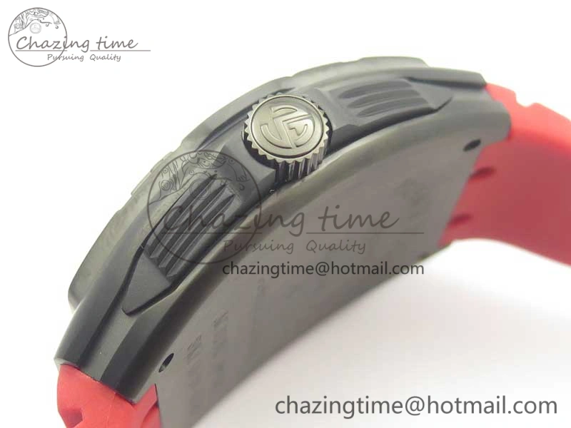 Skafander DLC  Red On Red Rubber Strap MIYOTA 8215