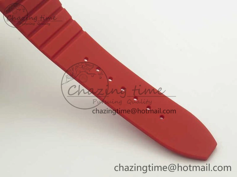 Skafander DLC  Red On Red Rubber Strap MIYOTA 8215