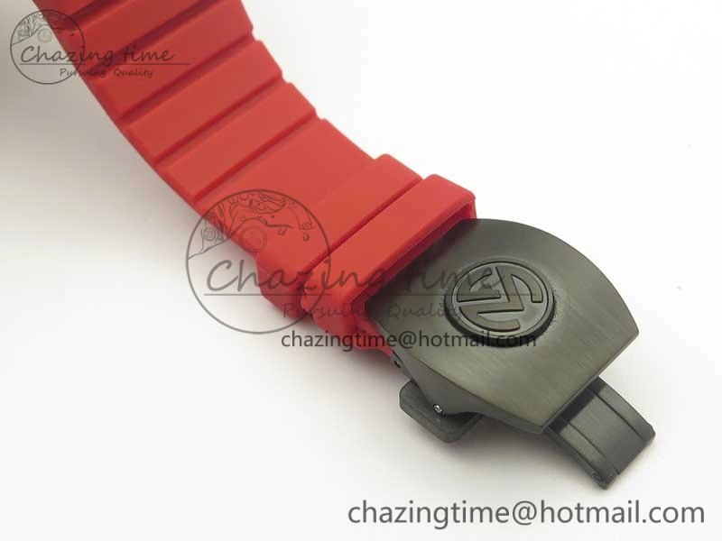 Skafander DLC  Red On Red Rubber Strap MIYOTA 8215