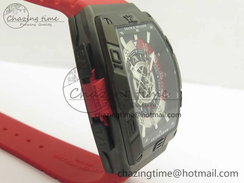 Skafander DLC  Red On Red Rubber Strap MIYOTA 8215