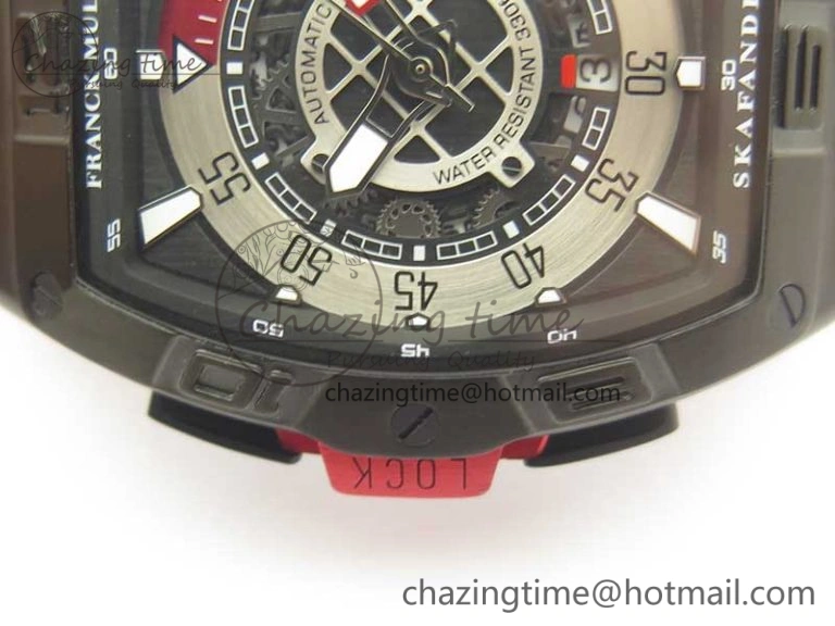 Skafander DLC  Red On Red Rubber Strap MIYOTA 8215
