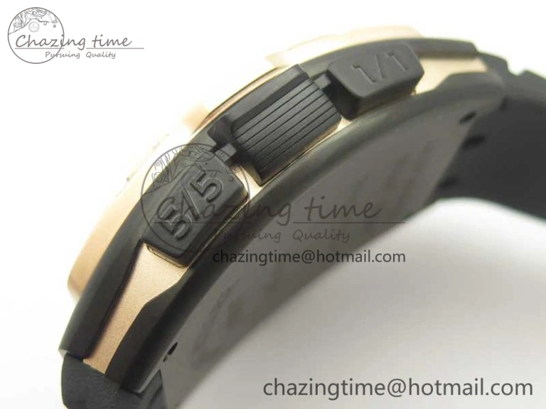 Skafander RG Black On Black Rubber Strap MIYOTA 8215