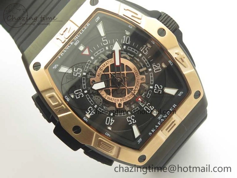 Skafander RG Black On Black Rubber Strap MIYOTA 8215