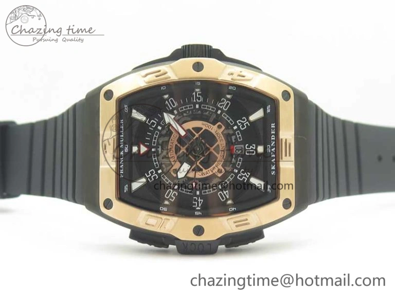 Skafander RG Black On Black Rubber Strap MIYOTA 8215