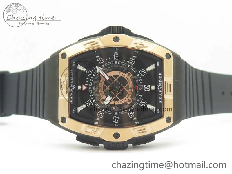 Skafander RG Black On Black Rubber Strap MIYOTA 8215