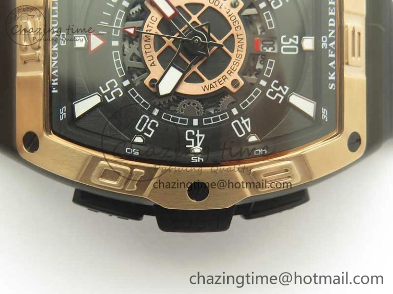 Skafander RG Black On Black Rubber Strap MIYOTA 8215