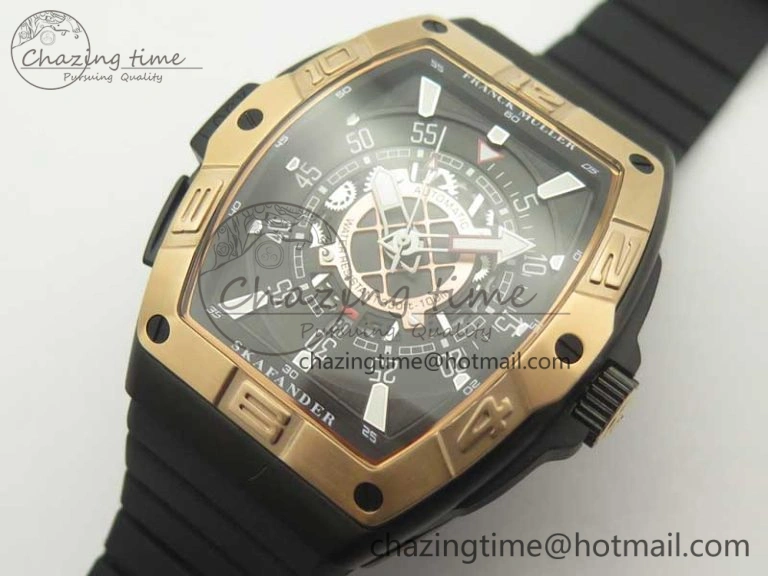 Skafander RG Black On Black Rubber Strap MIYOTA 8215