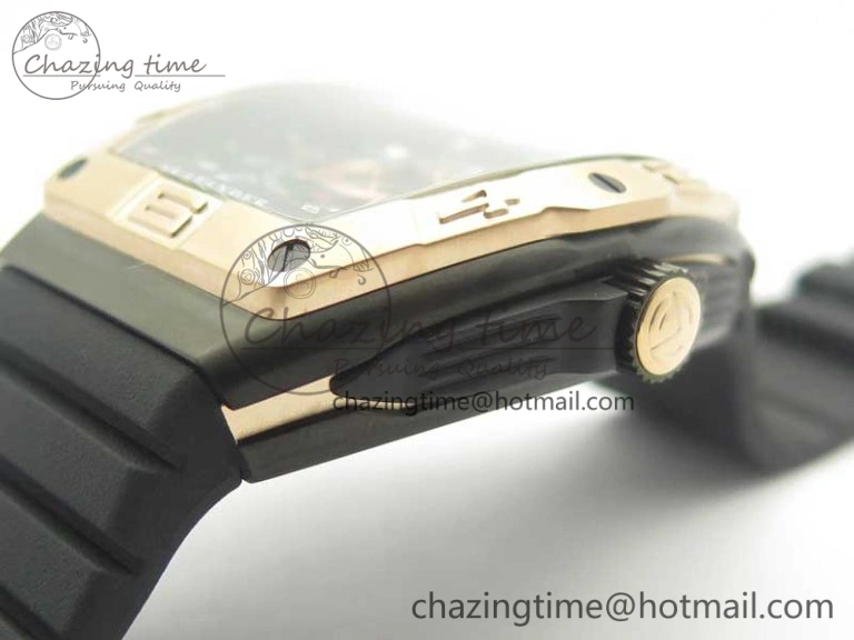 Skafander RG Black On Black Rubber Strap MIYOTA 8215
