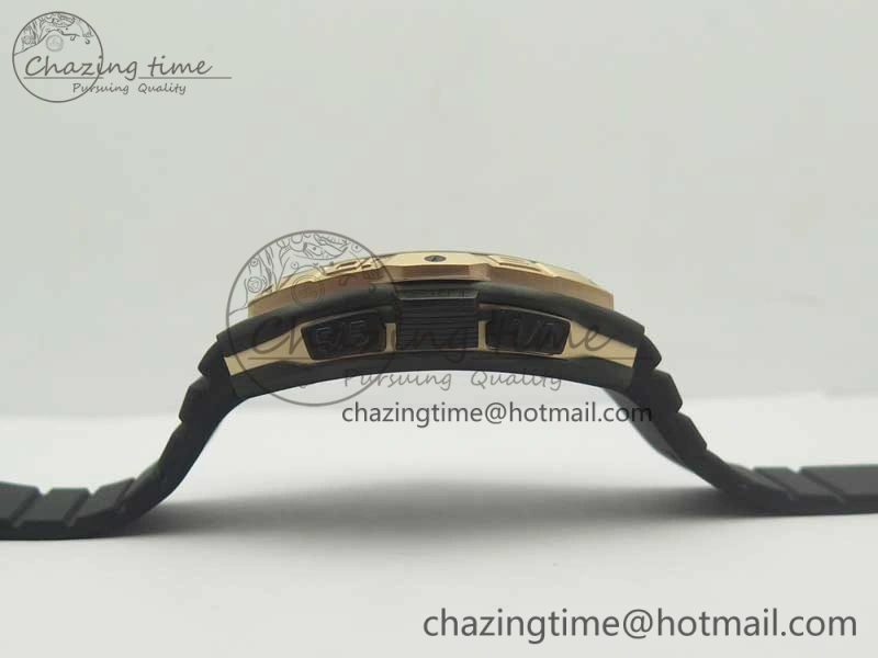 Skafander RG Black On Black Rubber Strap MIYOTA 8215