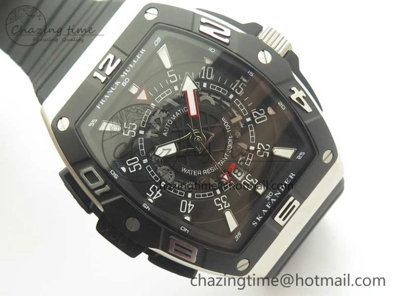 Skafander SS Black On Black Rubber Strap MIYOTA 8215
