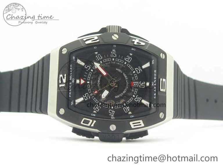 Skafander SS Black On Black Rubber Strap MIYOTA 8215