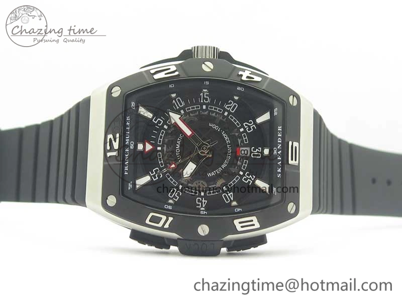 Skafander SS Black On Black Rubber Strap MIYOTA 8215