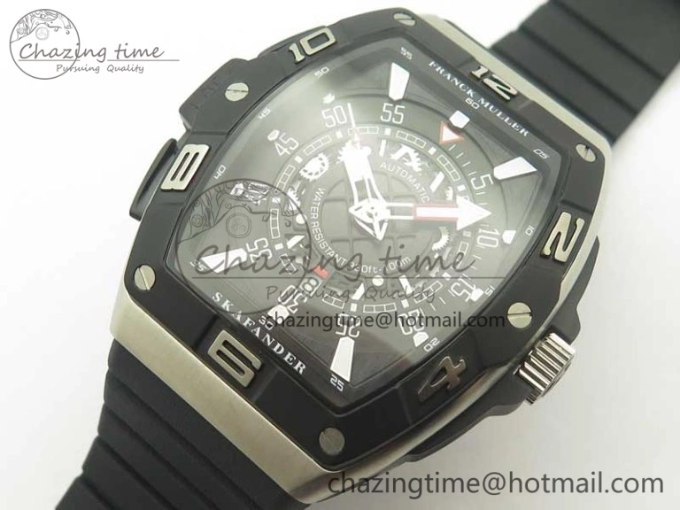 Skafander SS Black On Black Rubber Strap MIYOTA 8215